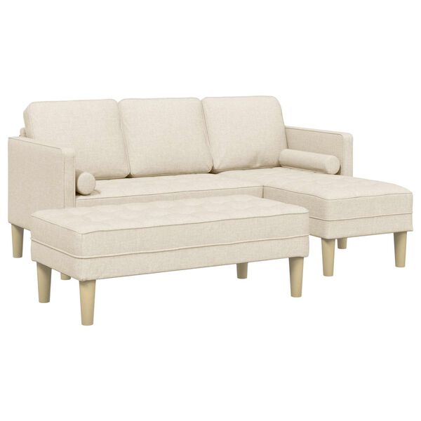 vidaXL Sofa Set 2 pcs Linen 173 x 131 x 67 cm Fabric