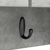 vidaXL Wall-Mounted Coat Rack with Shelf Concrete Grey 50 x 20 x 30 cm