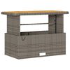 vidaXL Garden Dining Set Grey Poly rattan