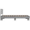 vidaXL Bed Frame without Mattress Grey Sonoma 90x200 cm
