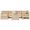 vidaXL 7 Piece Garden Sofa Set Solid Wood Pine
