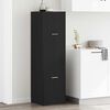 vidaXL Apothecary Cabinet Black oak 40 x 41 x 144.5 cm Engineered wood