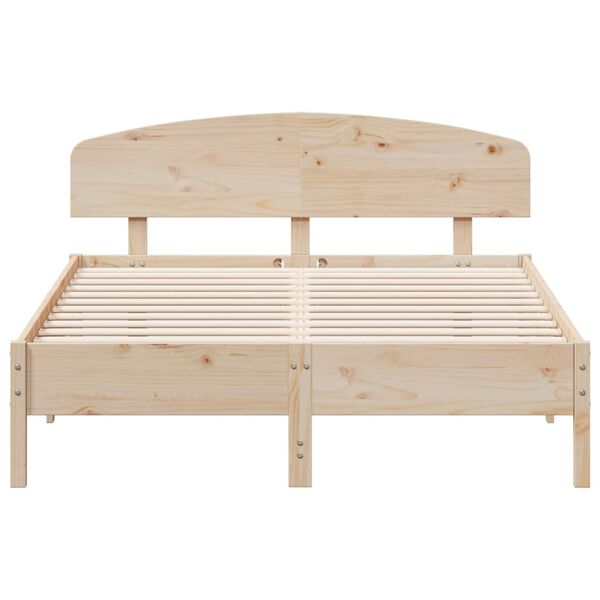 vidaXL Bed Frame without Mattress 140x200 cm Solid Wood Pine