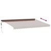 vidaXL Automatic Retractable Awning Brown 500x300 cm