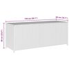 vidaXL Garden Storage Box Grey 150x50x60 cm Poly Rattan