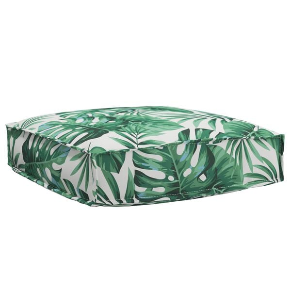 vidaXL Pallet Cushion for suitable for Seat Floral Leaf pattern