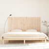 vidaXL Wall Headboard 204x3x110 cm Solid Wood Pine