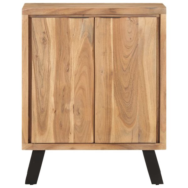 vidaXL Sideboard 60x36x76 cm Solid Acacia Wood with Live Edges