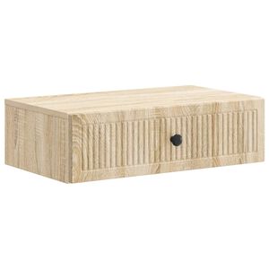 vidaXL Wall-Mounted Side Table Sonoma Oak 59 x 34.5 x 17 cm