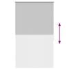 vidaXL Roller blind blackout 104.4x175 cm Fabric Width 100 cm grey