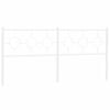 vidaXL Metal Replace Headboard White 193 cm