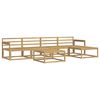 vidaXL Outdoor Sofa Set 6 pcs White 79 x 79 x 37 cm Solid Acacia Wood