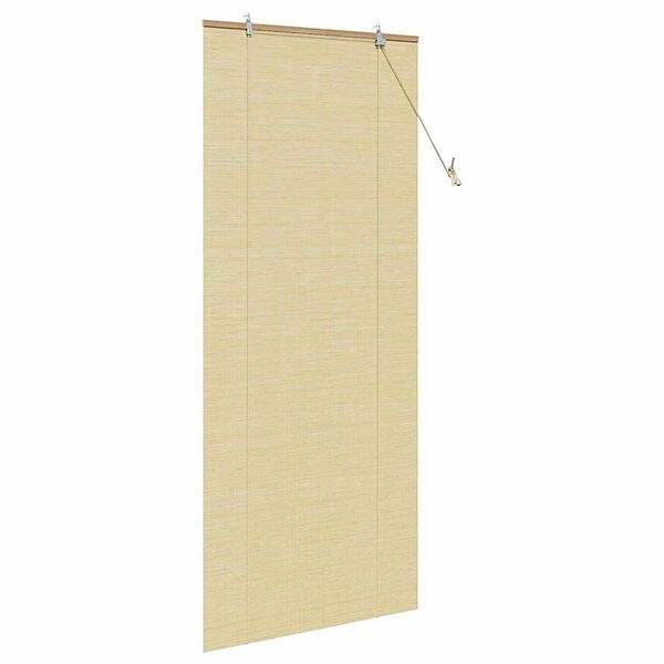 vidaXL Roller Blind with Curtains Manual Nature 80 x 220 cm Bamboo