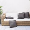 vidaXL Sofa Cushions 4 pcs Anthracite 50x50 cm Fabric