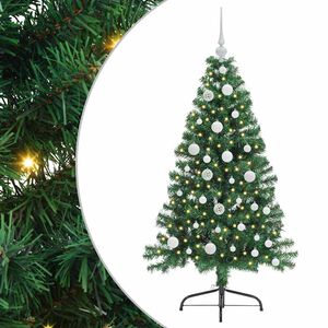 vidaXL Artificial Pre-lit Christmas Tree Green 120 cm PVC