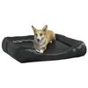 vidaXL Dog Bed Black 80x68x23 cm Faux Leather