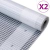 vidaXL Leno Tarpaulins 2 pcs 260 g/m&sup2; 2x3 m White