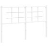 vidaXL Metal Replace Headboard White 135 cm