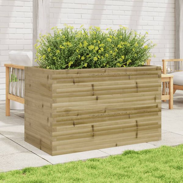 vidaXL Garden Planter 110x60x68.5 cm Impregnated Wood Pine