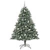 vidaXL Artificial Christmas Tree with 300 LEDs with Stand Green 210 cm