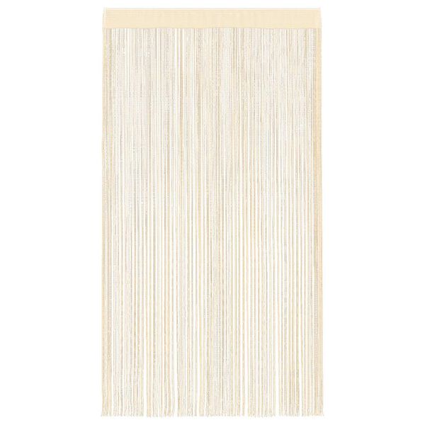 vidaXL String Curtains 2 pcs 140x250 cm Cream