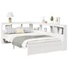 vidaXL Bookcase Bed without Mattress White 120x200 cm Solid Wood Pine