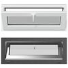 vidaXL Basement Window RISOR 110 x 40 cm PVC and Glass Anthracite