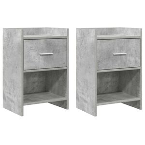 vidaXL Bedside Tables 2 pcs Concrete Grey 40 x 30 x 60 cm