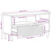 vidaXL TV Units Solid Acacia Wood 80 x 33.5 x 46 cm Engineered wood
