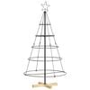 vidaXL Metal Christmas Tree KUOPIO 125 cm Steel Black