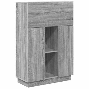 vidaXL Desk Grey Sonoma Engineered Wood 71.5 x 31.5 x 106.5 cm