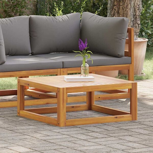 vidaXL Coffee Table 68x68x29 cm Solid Acacia Wood