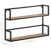 vidaXL Wall Shelf 80x20x60 cm Rough Mango Wood