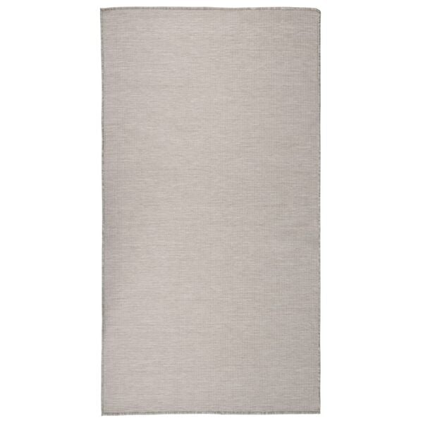 vidaXL Outdoor Flatweave Rug 80x150 cm Light Grey