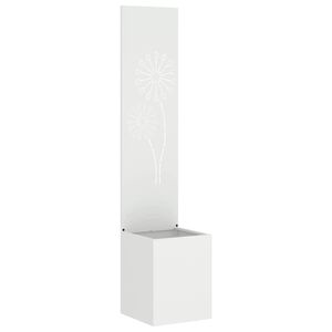 vidaXL Garden Privacy Screen White 32 x 150 cm Cold-rolled steel