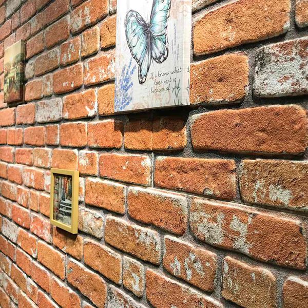 vidaXL 3D Wall Panels with Light Brown Brick Design 10 pcs EPS