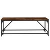vidaXL Coffee Table Smoked Oak 100x50x35 cm Engineered Wood