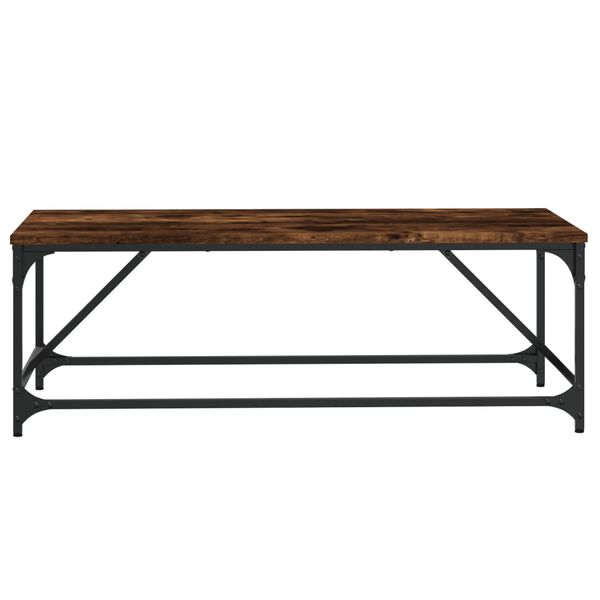 vidaXL Coffee Table Smoked Oak 100x50x35 cm Engineered Wood