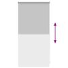 vidaXL Roller Blind Blackout 44.4x100 cm Fabric Width 40 cm Grey