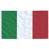 vidaXL Italy Flag and Pole 5.55 m Aluminium