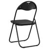 vidaXL Folding Chair 8 pcs Black 48 x 43.5 x 81 cm Faux Leather
