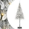 vidaXL Christmas Tree with 300 LEDs White 210 cm PE and Steel