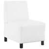 vidaXL Modular Sofa Unit Armless White 55 x 74 x 82 cm Faux Leather