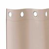 vidaXL Blackout Curtains with Rings 2 pcs Taupe 260 x 140 cm Polyester