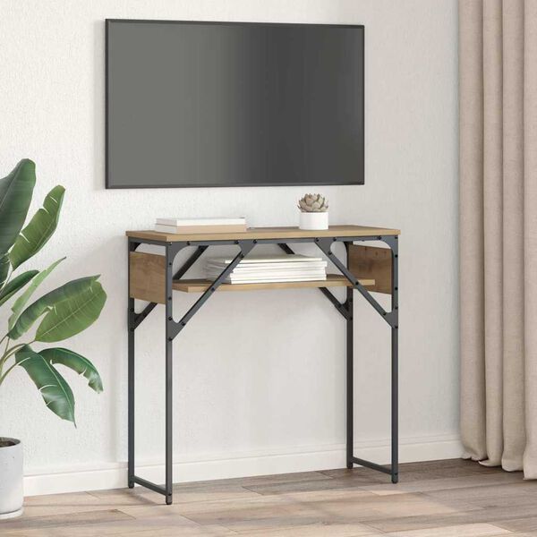 vidaXL ConsoleTable Artisan Oak 75x30x75cm Engineered Wood