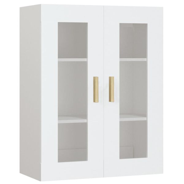 vidaXL Hanging Wall Cabinet White 69.5x34x90 cm