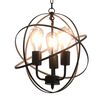 vidaXL Hanging Lamp | Black | Metal | Standard | Hanging Lamp | Spherical