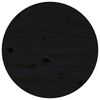 vidaXL Coffee Table Black &Oslash; 45x40 cm Solid Wood Pine
