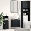 vidaXL Bathroom Sink Cabinet Black Oak 58 x 33 x 60 cm Engineered Wood
