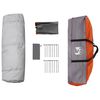 vidaXL Instant Tent Folding Grey and Orange 280 x 280 x 160 cm Steel